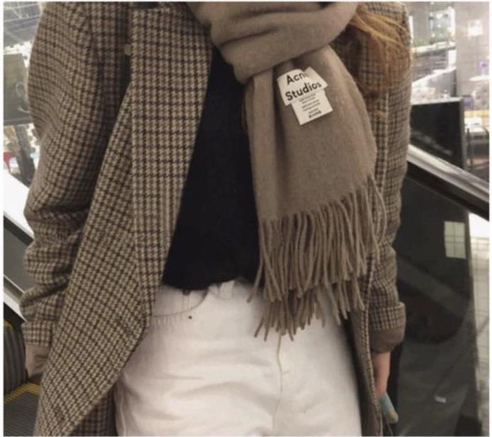 Korean Style Retro Plaid Wool Blazer - Houndstooth Long Sleeve, Thickened, Fall/Winter Collection.