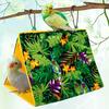 Bird Nest Hanging Comfortable Flannel Printing Parrot Hammock for Small Pets