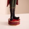 Resin Nutcracker Soldier Ornament with Christmas Wreath Gift Box