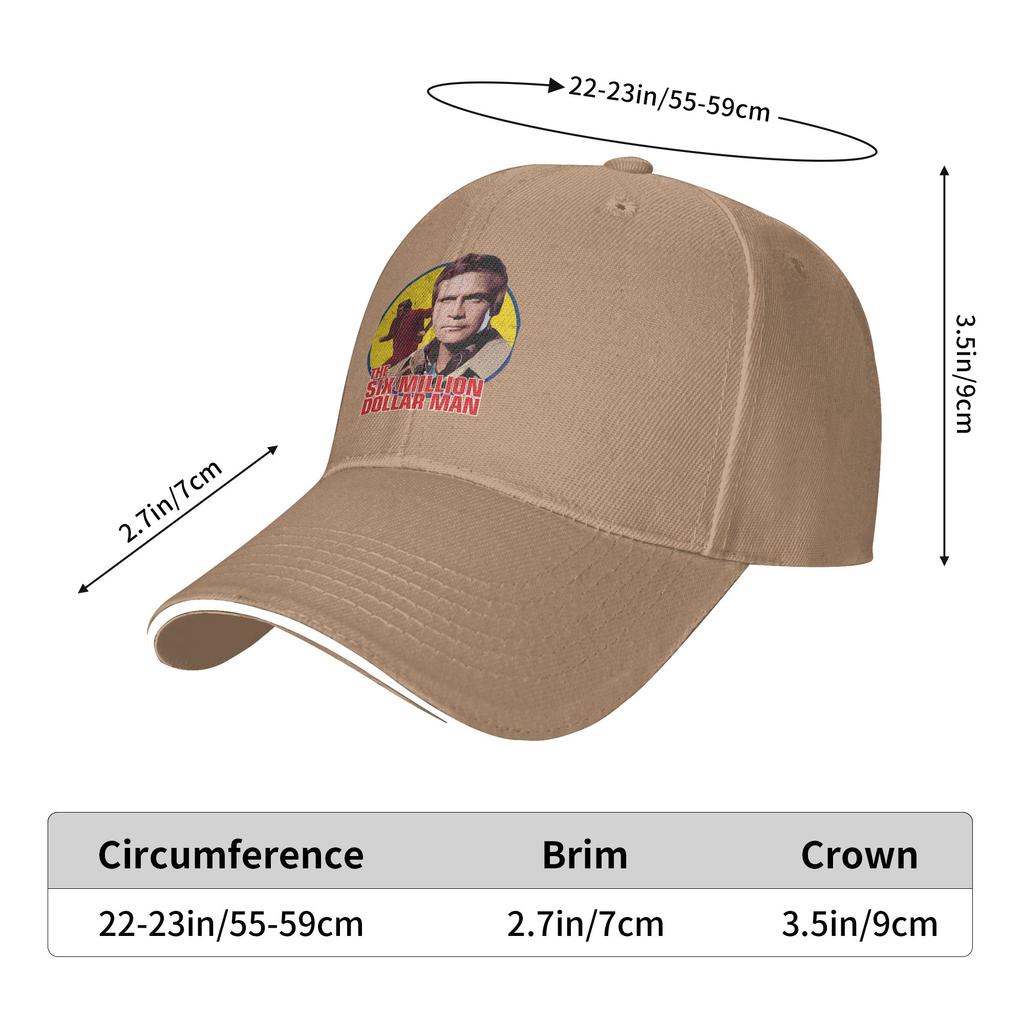Sommer Sechs Millionen Dollar Unisex TV Baseballkappe Outdoor Sport Mode Druck Sonne Hip Hop Hüte FeUnisex Unisex Heißer Verkauf Baseballkappen