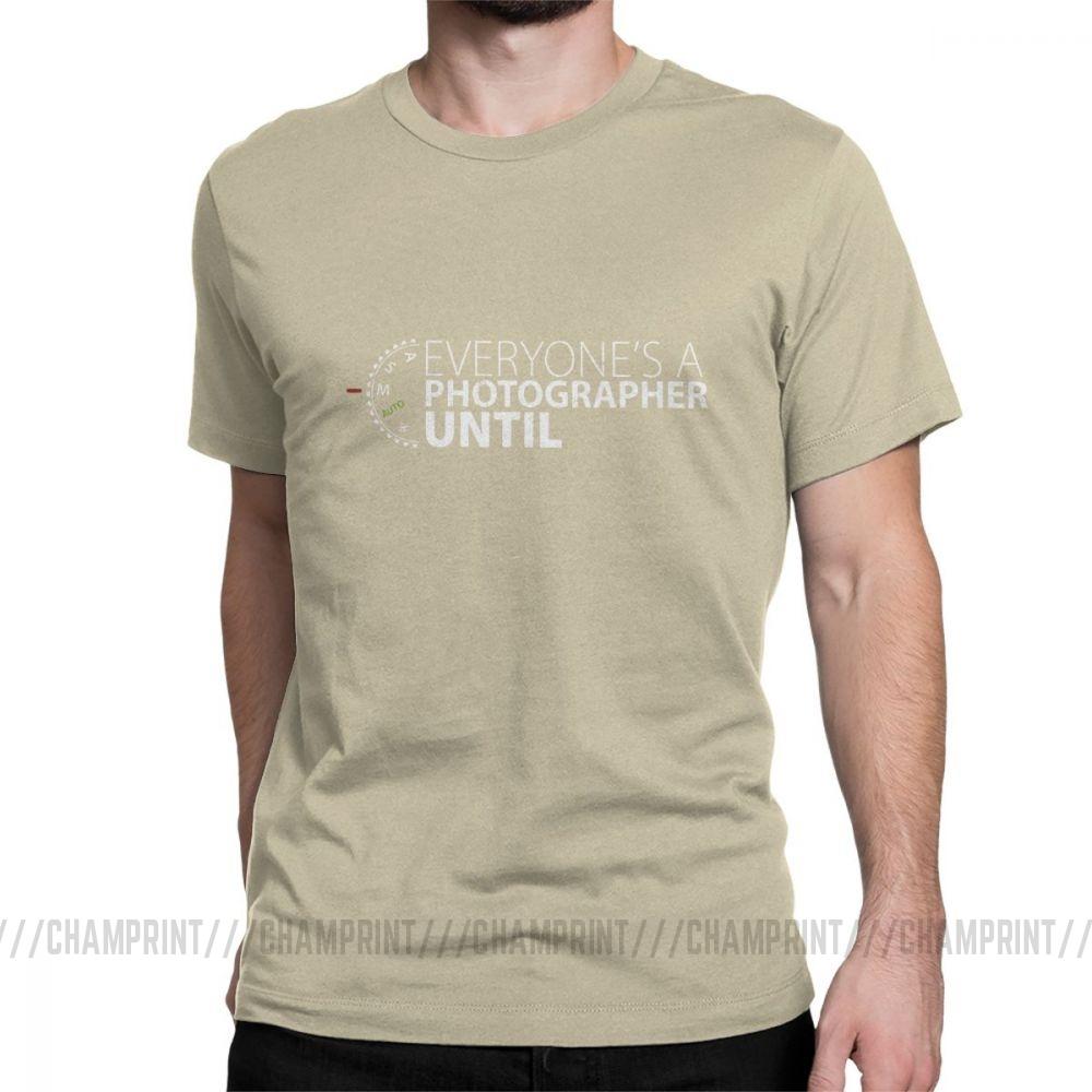 Everyone S A Photographer Until Men S T Shirt Manual Mode Funny Tee Shirt Short Sleeve