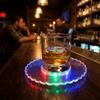 Super Thin Acrylic Luminous Coaster Flashing Drink Coaster Light Emitting LED Cup Coaster  Bar