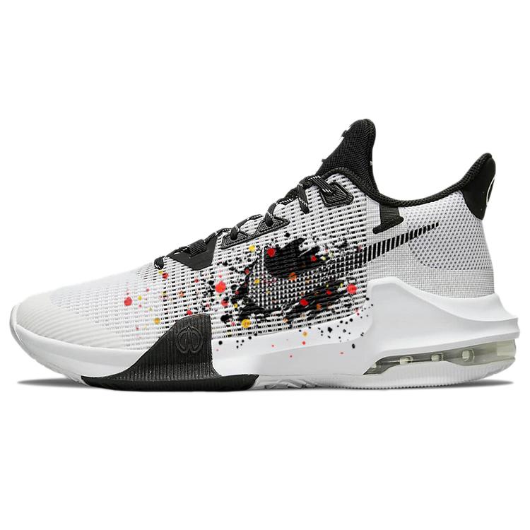 

Nike Air Max Impact 3 Slip Resistant Abrasion Resistant Low top Basketball Shoes Men s Black White DC3725-100(Team181-) 41