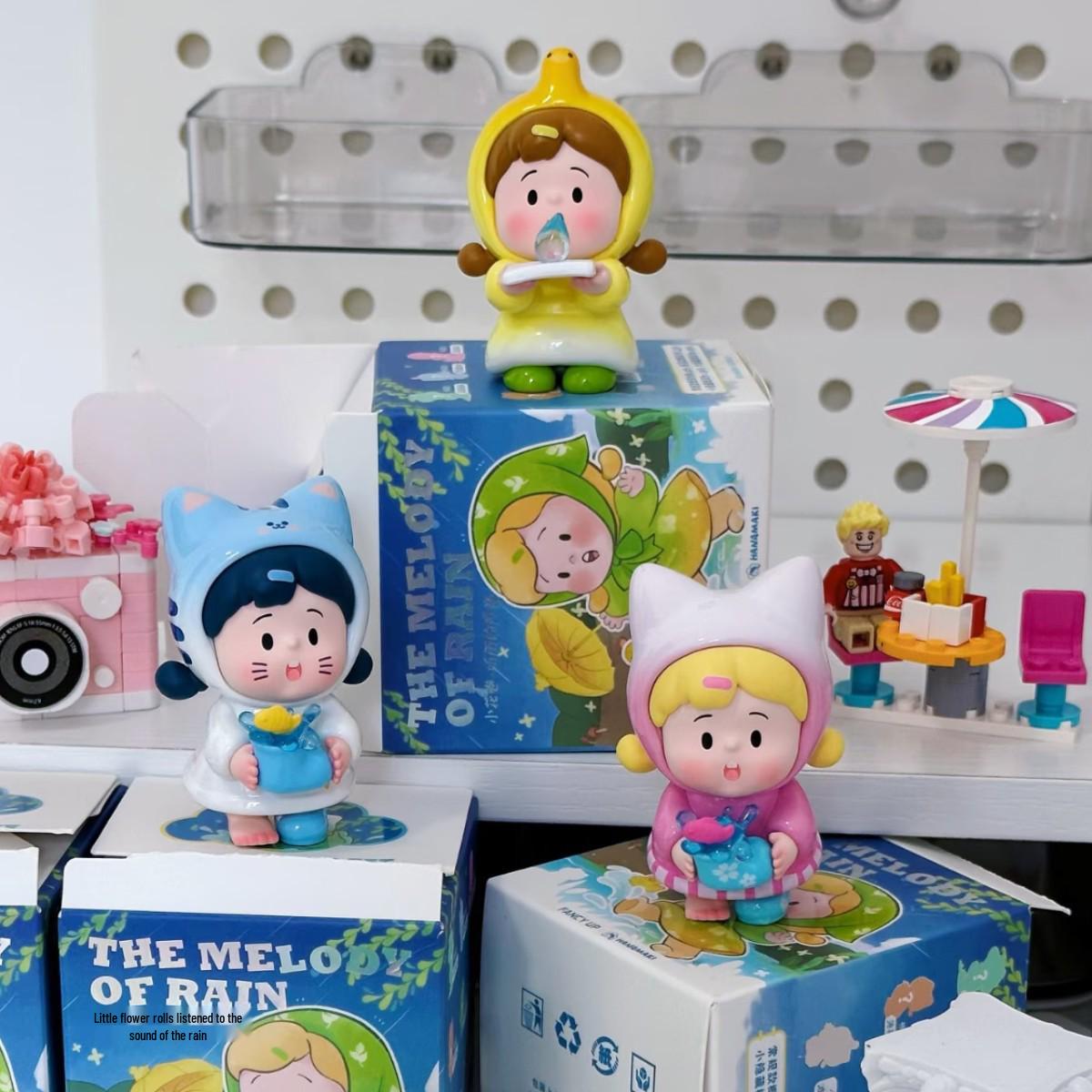 Little Flower Roll Rain Sound Series: Cute Blind Box Desktop Figures (Full Set)