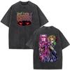 2026 Anime Jojo Bizarre Adventure Kira Yoshikage Killer Queen Vintage Washed T Shirts Mens Women Casual Cotton Short Sleeves T-shirts