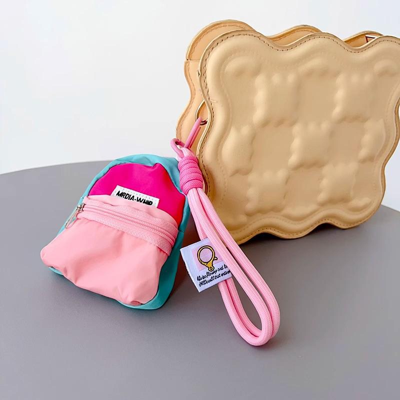 Creative Casual Mini Coin Purse Pendant Portable Colorful Coin Purse Keychain Backpack Hanging Decoration Accessories Gifts