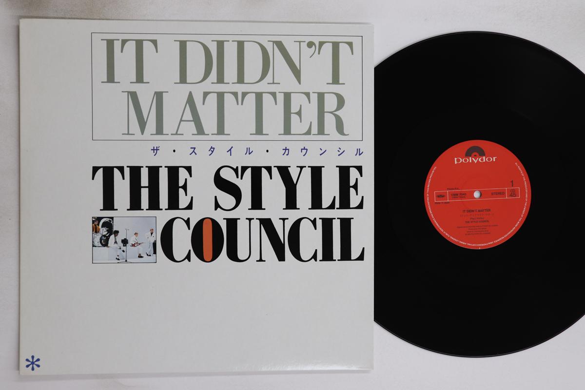 

12inch Record STYLE COUNCIL - It Didn t Matter 13MM7040 POLYDOR 1986 Japan Rock Used