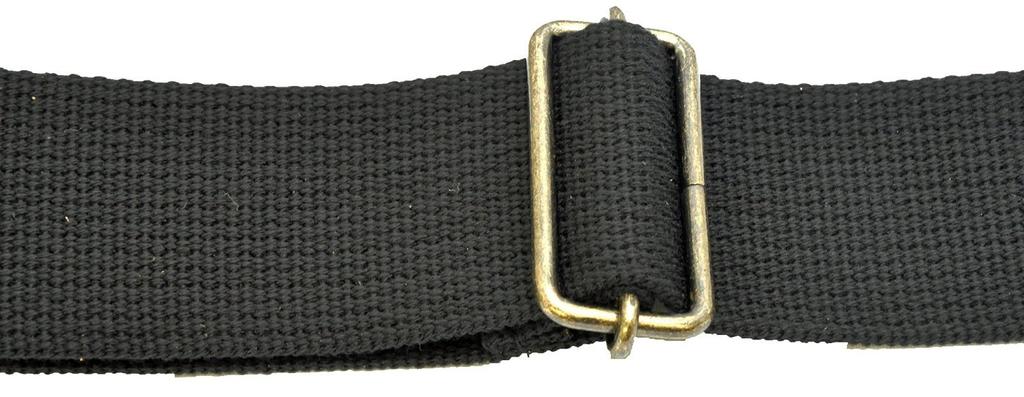 LIVE LINE Live Line AC Material Regular Type Guitar Strap LS1800CBK (Black)