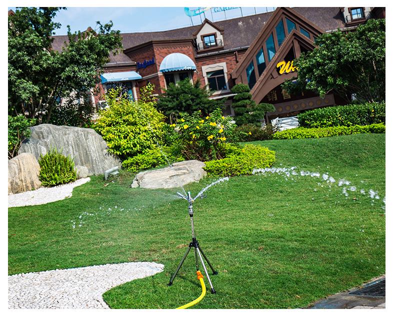 1" 360° Zinc Alloy Rotary Sprinkler for Irrigation in Lawns, Farmlands, and Gardens