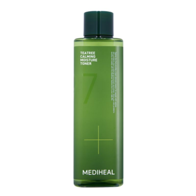 English Product Title: MEDIHEAL Teatree Calming Moisture Toner (350ml) - Soothing & Hydrating for Sensitive Skin
