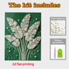 Crystal Pearl Painting 5D DIY Frame Decoration Painting Leaves Home Wall Decoration Transparent Pearl Gemstone Painting Picture Art Crafts