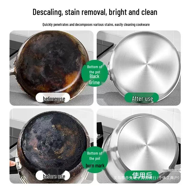 Multi-functional Cookware Cleaner: Rust & Black Residue Remover, Non-damaging, Long-lasting, Polishing & Maintenance Solution