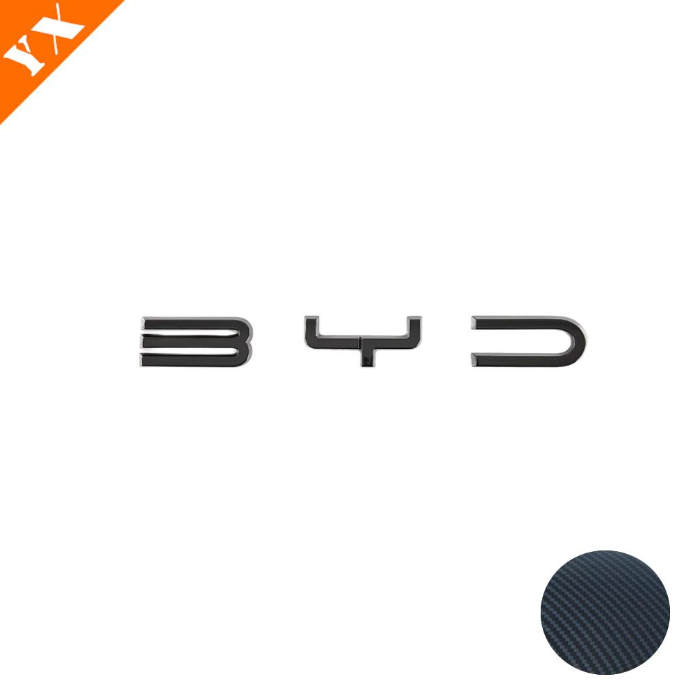 Carbon Sticker Frame For BYD EA1 Atto 3 2 1 Dolphin EV Han EV Accessories Car Front Machine Cover Logo Cover Decor Anti Scratch