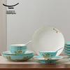 Yongfengyuan Madam Porcelain West Lake Blue Dinnerware Set