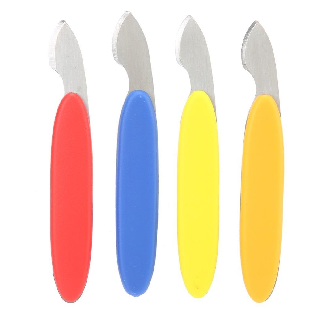 4pcs Multiple Colors Watch Case Remover Steel + Plastic Material Back Cover Pry Tool Kit