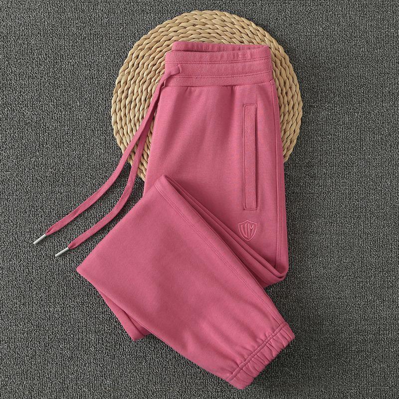 

Лесно-зеленые спортивные штаны женские весенне-осенние для отдыха зауженные спортивные штаны женские 2024 новые весенне-осенние женские осенние штаны Watermelon red S-code pants