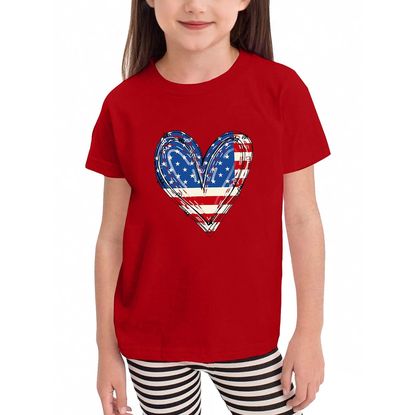 

Футболки для малышей, девочек и мальчиков, детские футболки с короткими рукавами и принтом для мальчиков и девочек 150 красный