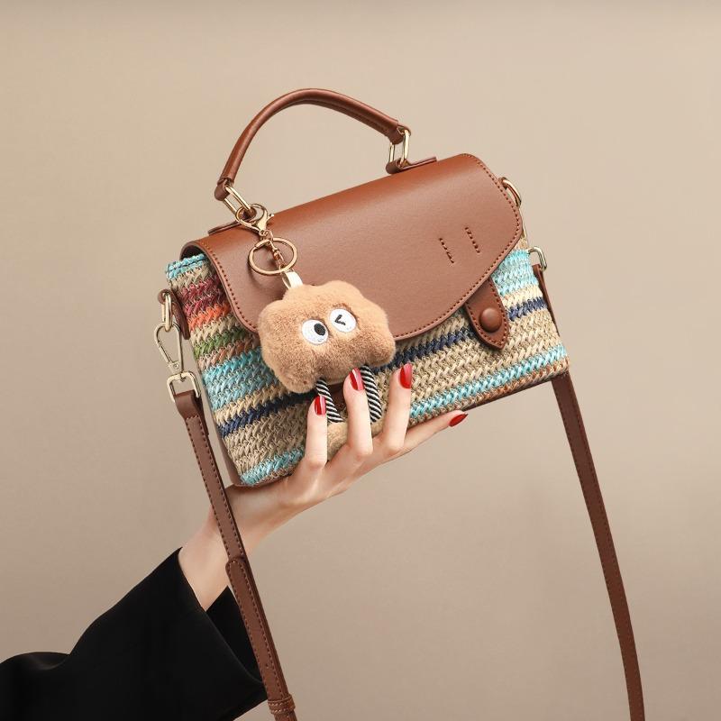 

Bags New women s bags Summer handbags Rainbow woven bags Premium shoulder messenger bags
