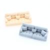 Doll House Decoration Miniature Couch Model with Flocking Texture for Small Scale Living Room Styling, Corner Display and Photo Props Use