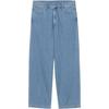 Zipper Fly Square Label Loose Fit Jeans Men Jeans I035245-01-35