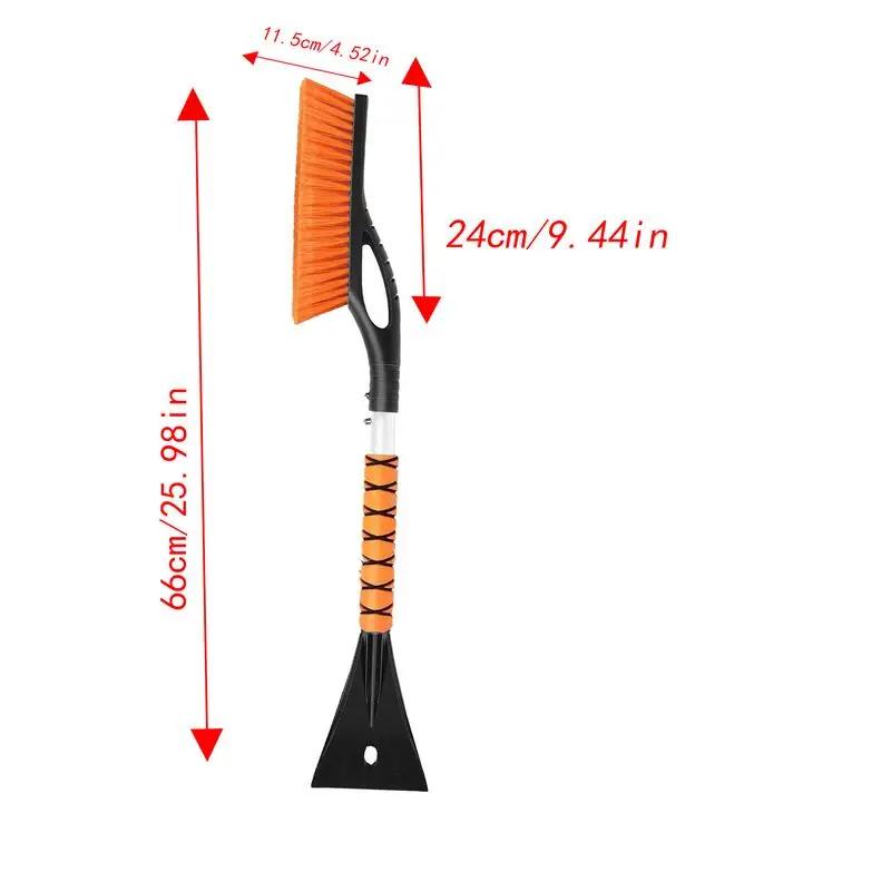 Ice Scrapers For Car Windshield Detachable Aluminum Snow Brush Ice Scrapers No-Scratch Ergonomic Car Accessories Heavy Duty Snow