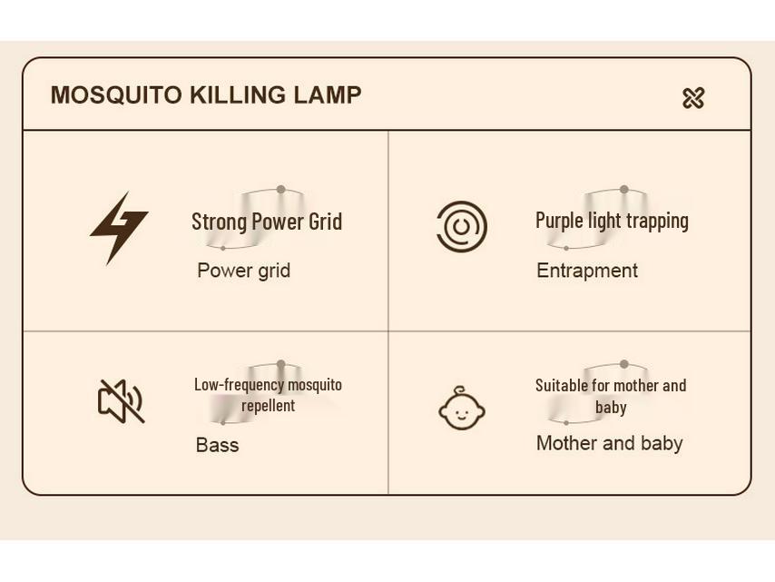 Rechargeable Outdoor Mosquito Killer Lamp with Night Light Feature