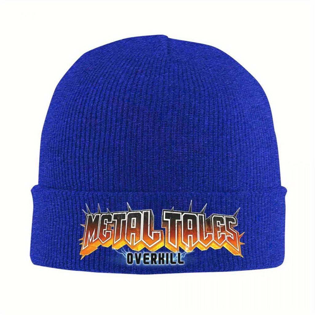 Overkill Band Knit Hat Beanie Winter Hats Warm Hip Hop Caps for Men Women