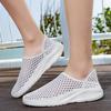 Summer Men Running Shoes Hollow Mesh Shoes Soft Sole Thick Base Single Network Thin Mesh Shoes Man Casual Sports Plus Size 36-48