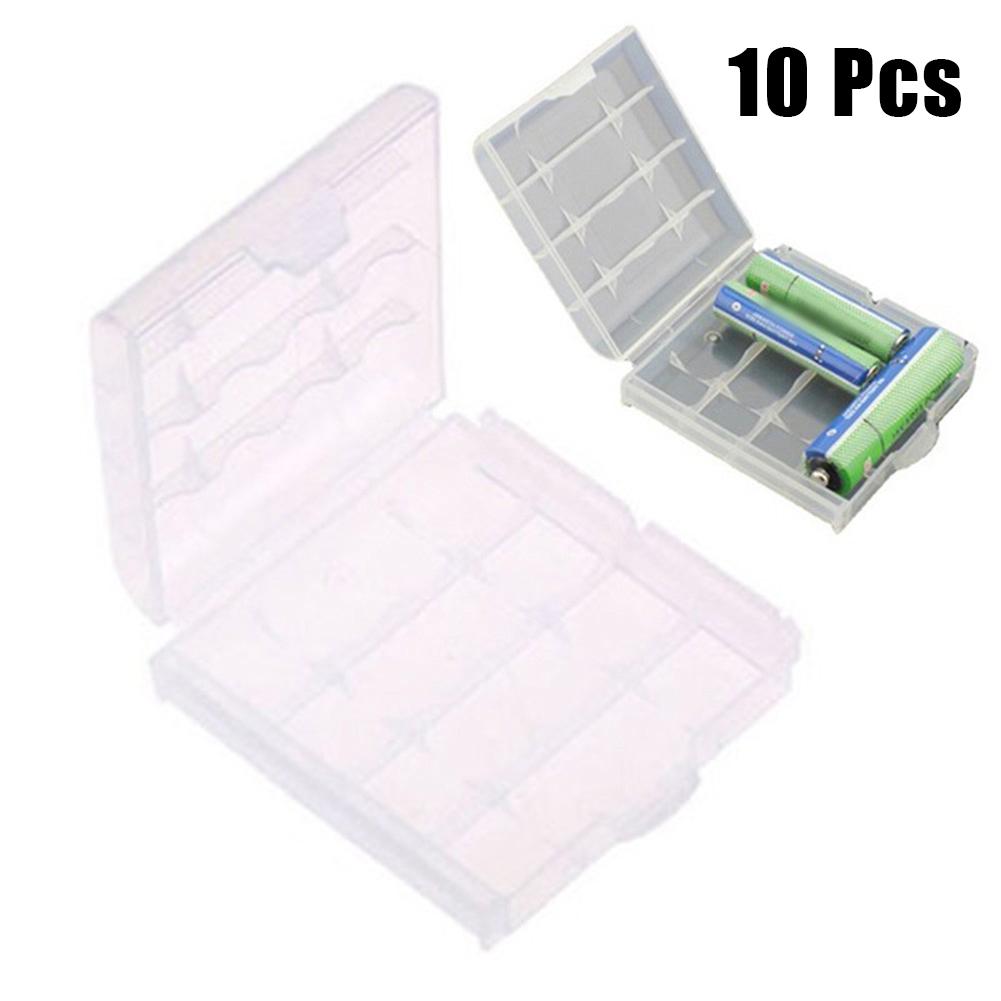 

10pcs 67×60×18mm Plastic Battery Case Storage Box For AA AAA Batteries Conservation Battery Protection Case
