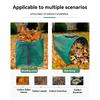 AEE4-Leaf Collector,Large Yard Dustpan-Type Lawn And Leaf Bags,53-Gallons Reusable Yard Garden Bags For Leaves,Debris,Grass