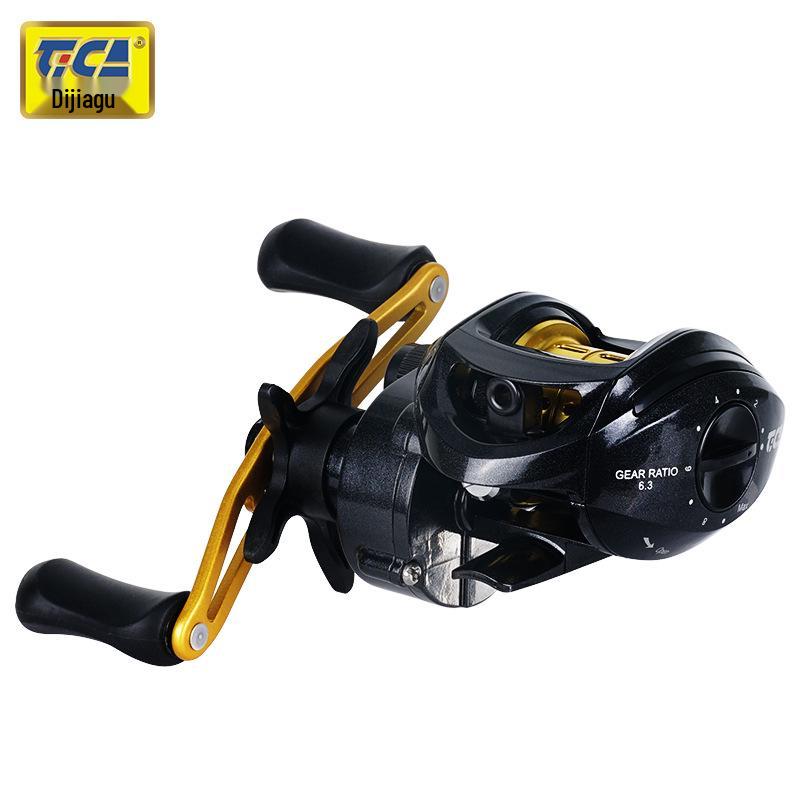 Dijiia LCD Long Cast Lightweight 4-Axis Anti-Backlash Baitcasting Reel for Mackerel and Micro Lures LCD Left-Handed