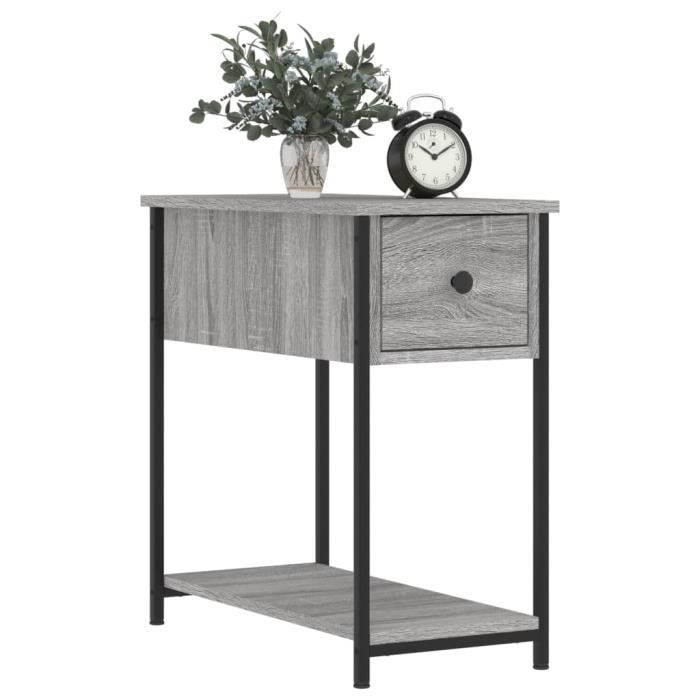 VidaXL Bedside Tables 2 Pcs Sonoma Grey 30x60x60cm Engineered Wood 826060