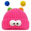 Cartoon Big eyed Little Monster Woolen Hat for Women in Autumn and Winter Cute and Cute Funny Couple Style Knitted Hat To Show Small Face