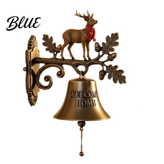 Vintage Christmas Doorbell Doorbell Welcome Wall Hanging Deer/Snowman/Santa Claus/Penguin/Witch Decor Seasonal Porch Accessory Decorative