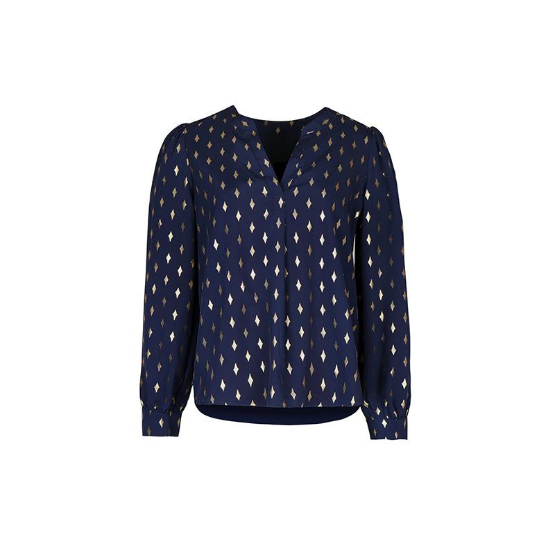 YYFS Women's Fashion Casual Long Sleeve V-Neck Blouses & Shirts