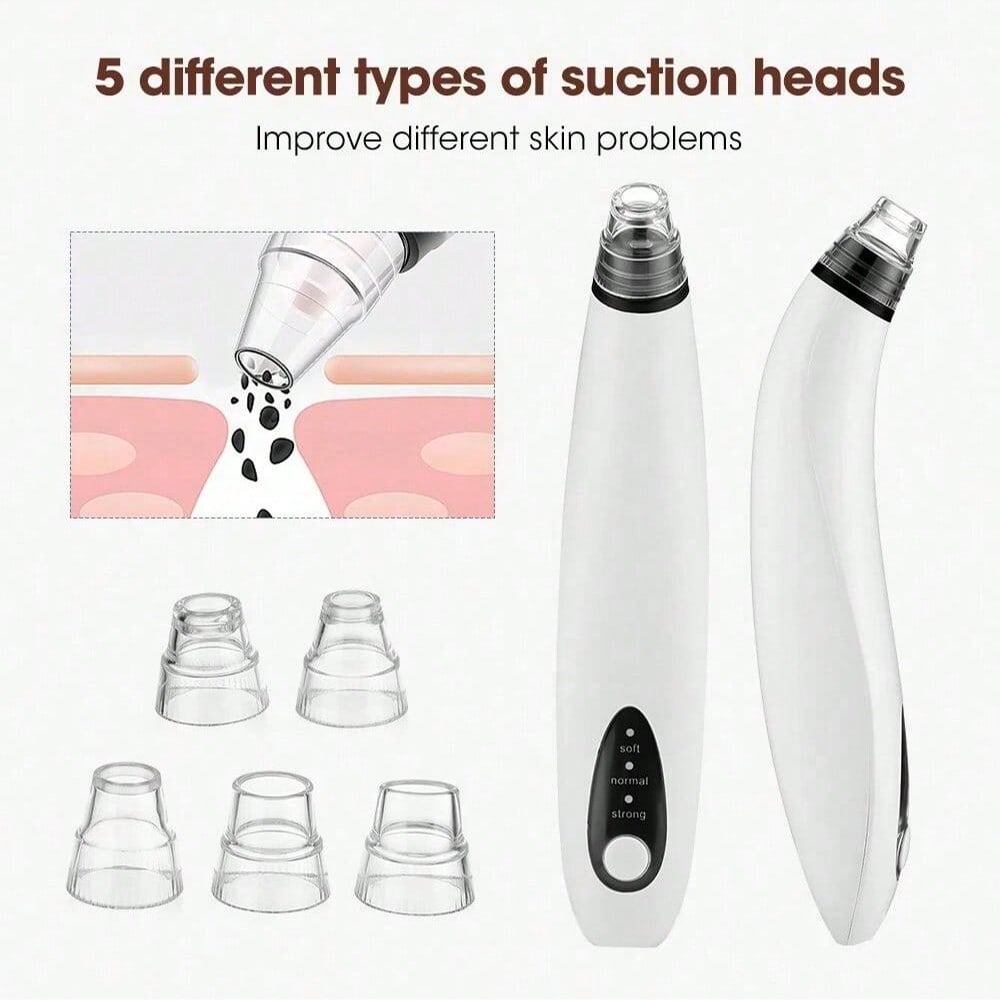 Visual Electric Blackhead Remover Facial Cleaner Black Point Vacuum Suction Black Head Dots Remover Extractor Skin Care Tools