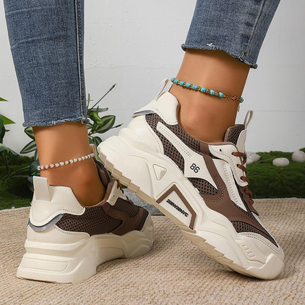 Hong Kong style dad shoes women ins tide street shooting Internet celebrities 2025 spring and autumn new versatile niche platform casual sports shoes