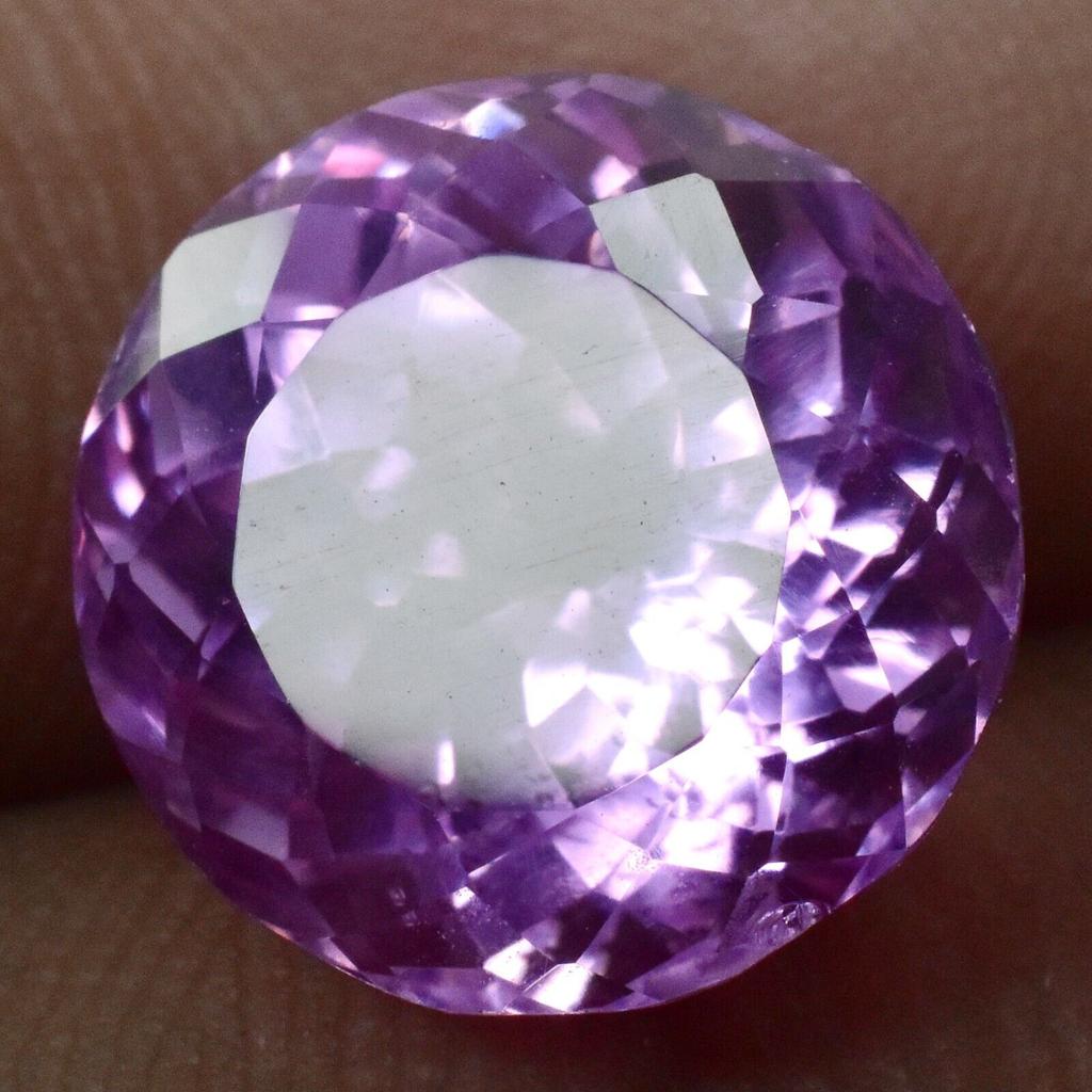 Natural Pink Sapphire Loose Gemstone 8.10 Ct Round Cut Color September Birthstone for Jewelry Making