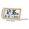 Digital Alarm Clock Bedside Table Timepiece Large Display Versatile Night Light Double Alarms Desk