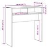 Console Table with Rustic Wood Look 78 x 30 x 80 cm Particleboard