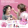 Shell Children'S Makeup Bag Girl, Princess Truly Washable Pretending To Play With Cosmetics Set Toys, Non Toxic And Safe