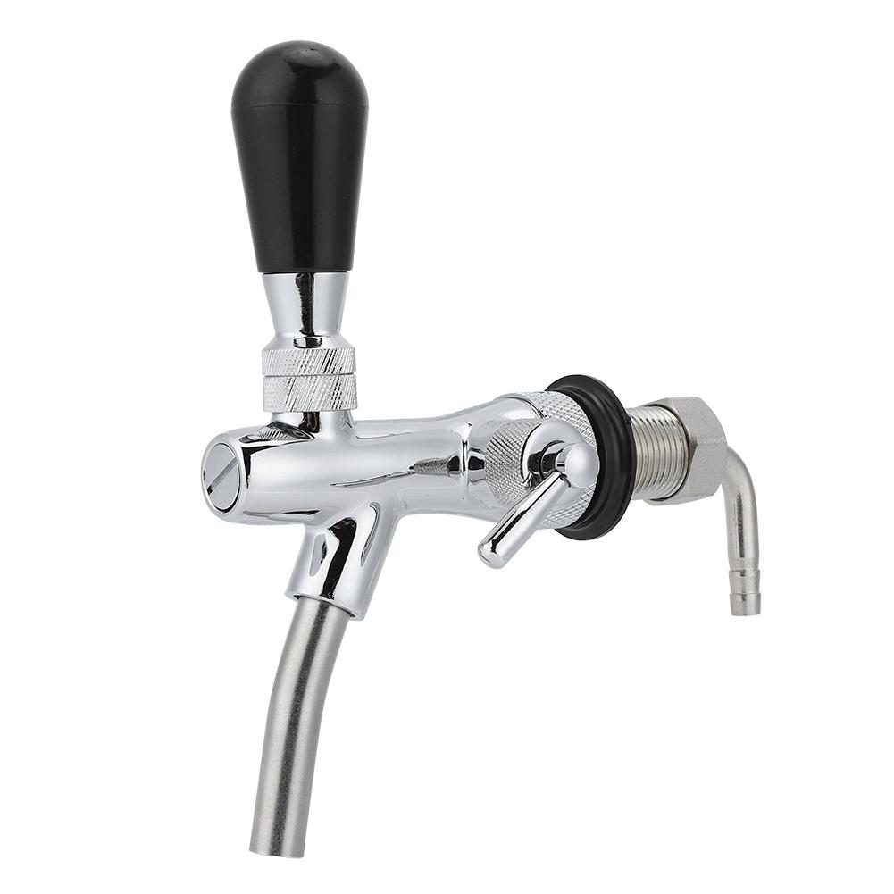 G5 8in Thread Chroming Brass Stainless Steel Adjustable Beer Faucet Tap Beer Keg Accessories