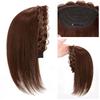 Headband with bangs integrated wig replacement piece for women, braided simulation, no bangs, fishbone headband, replacement piece, half headgear