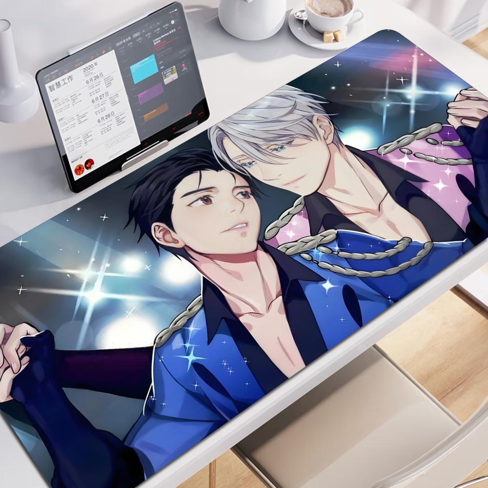 Anime YYuri On Ice Mousepad Large Gaming Mouse Pad LockEdge Thickened Computer Keyboard Table Desk Mat