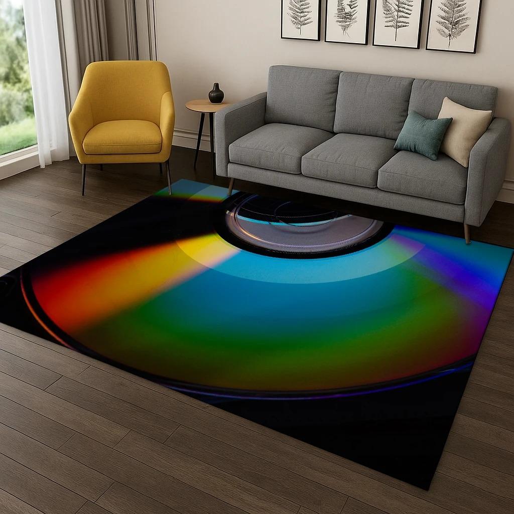 DJ Screen Record Music Carpet Rug Floor Mat for Living Room Sofa Home Bedroom Kitchen Doormat Decor Home Bedroom Decor Rugs