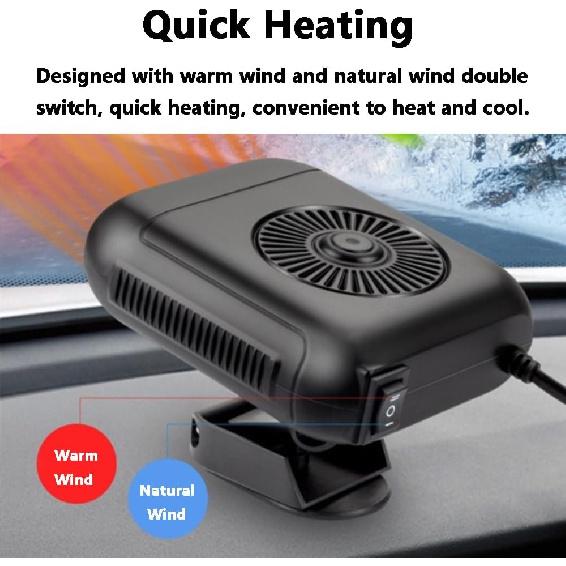 MACHSWON Car Heater, 2 In 1 Car Heater Heating Fan Defroster Demister Car Cooling Fans Automotive Replacement Heater for Car SUV Truck Rv Trailer(12V