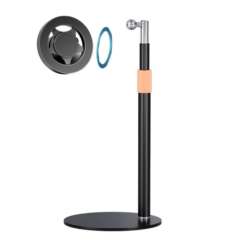 

Universal Phone Holder Having Extending Rod 28 To 45cm Length Adjustment And Rotating Base Ideal For Video Calls Photography