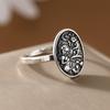 Retro distressed oval relief ring in copper material for ladies' jewelry. Ideal for daily wear.
