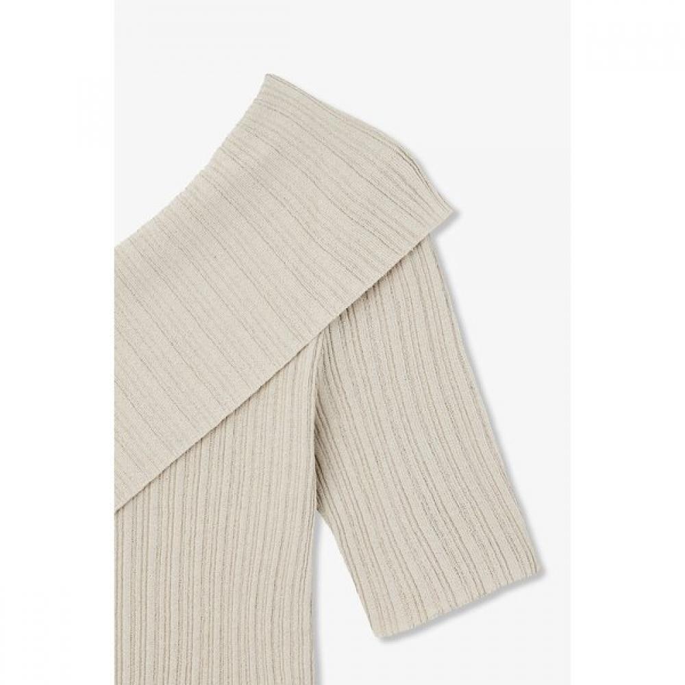 VOV Unbalance Rib Knit Pullover 7156350001