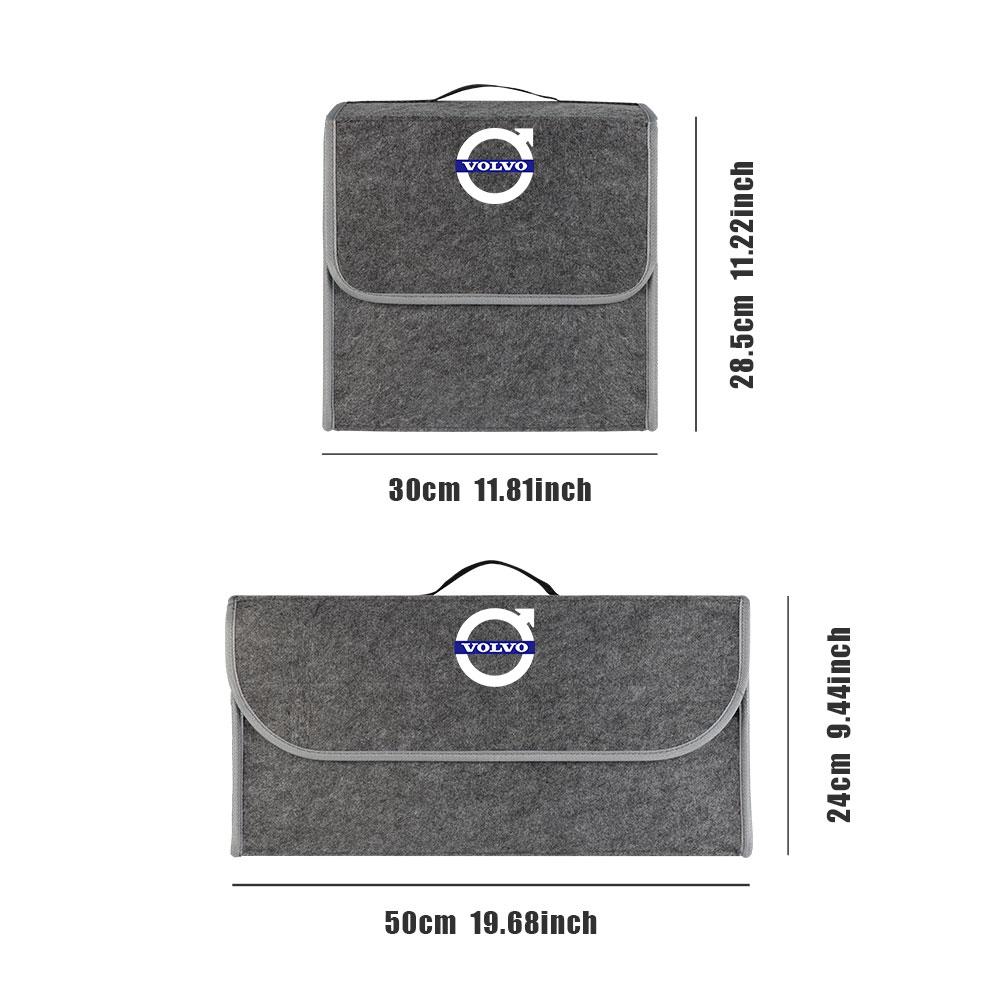 Car Trunk Storage Bag Felt Cloth Organizer Box Auto Accessories For Volvo V40 V60 V90 XC60 XC40 XC90 S60 S90 C50 S40 C70 Rdesign